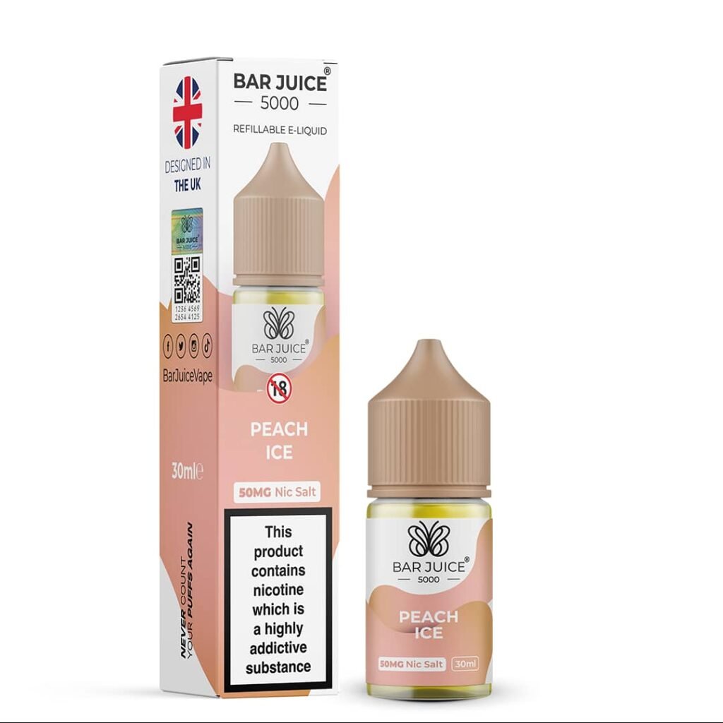 BAR JUICE 5000 NICSALT-PEACH ICE 30ML